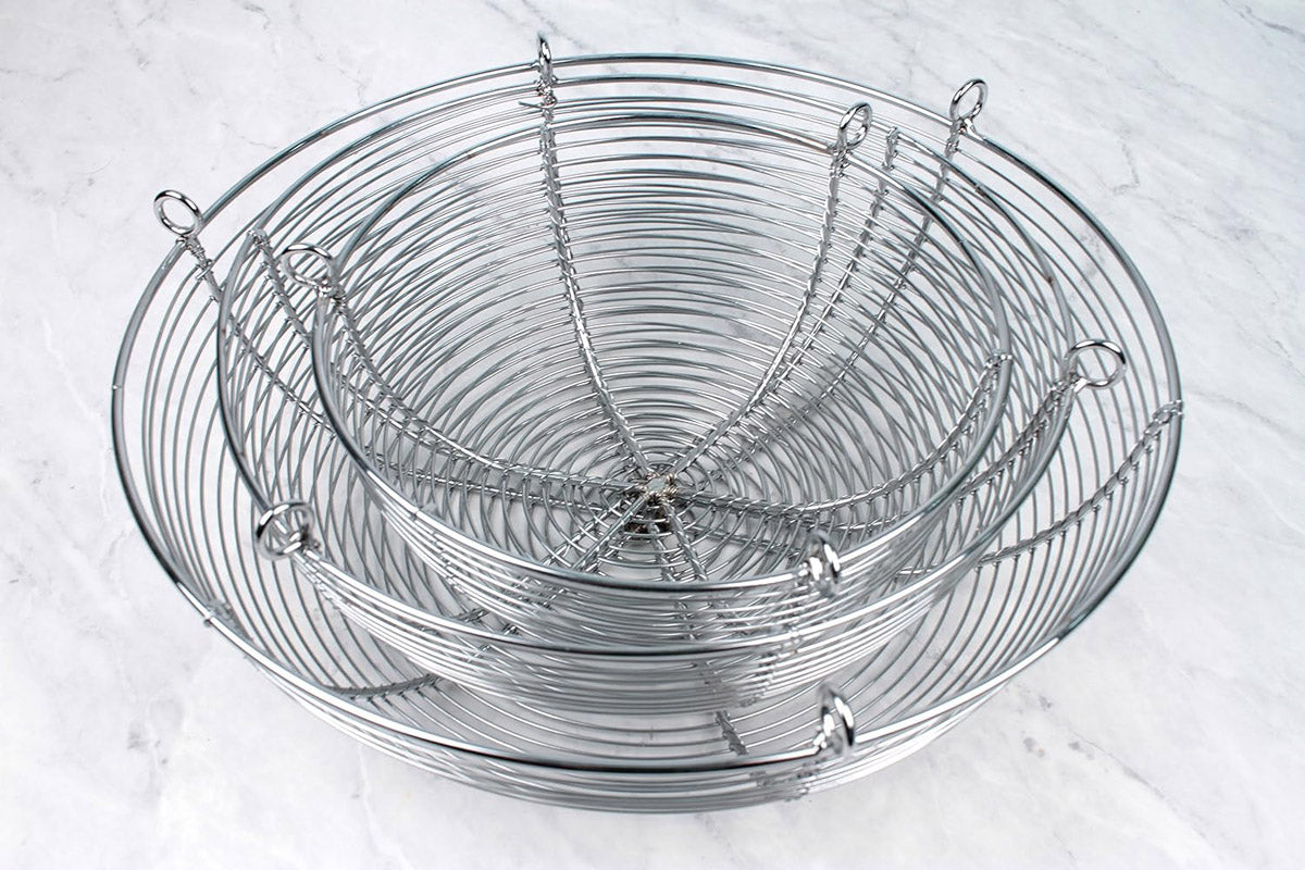 Three-Tier Fruit Basket - Woven Wire