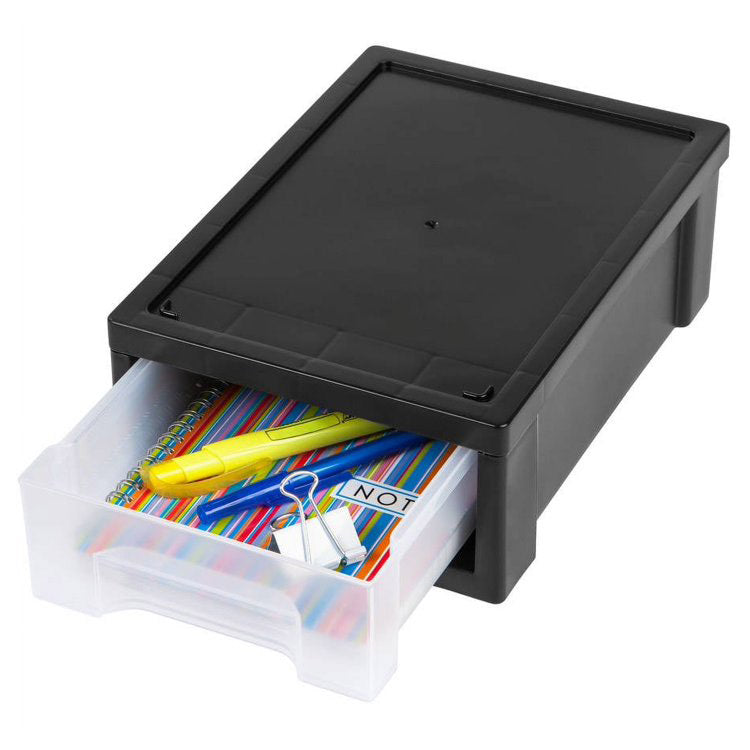 Small Stacking Storage Drawer - Black