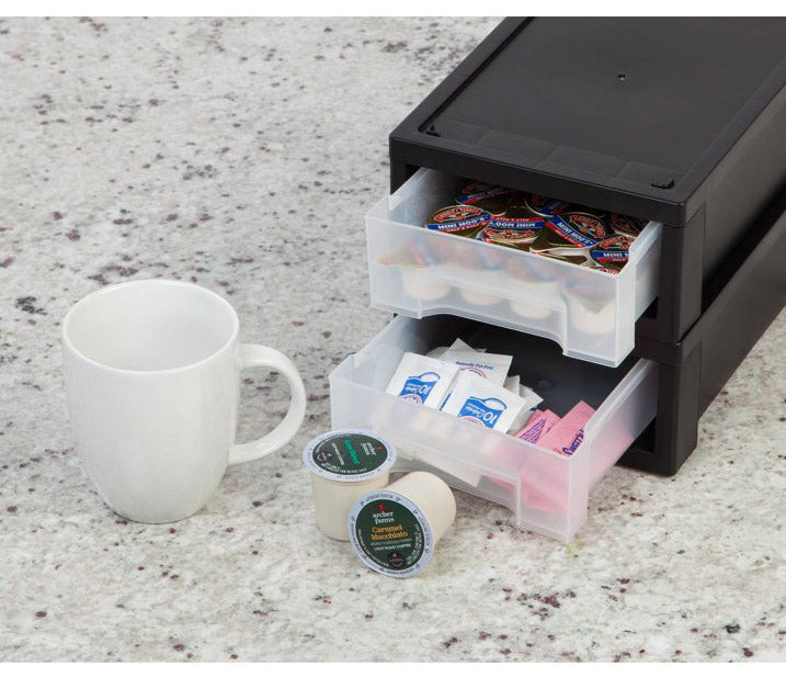 Small Stacking Storage Drawer - Black