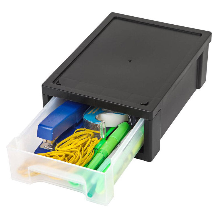 Small Stacking Storage Drawer - Black
