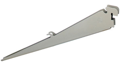 Angled 12 Inch Wire Shelf Bracket - Nickel