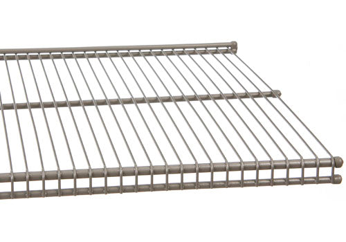 freedomRail 12 Inch Profile Wire Shelving - Nickel